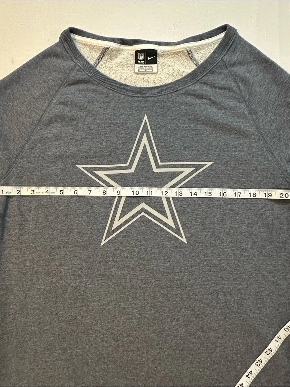 Nike Dallas Cowboys NFL Crewneck Sweatshirt Medium Blue
